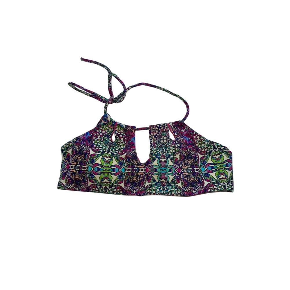 Peixoto Multicolor Halter Bikini Top